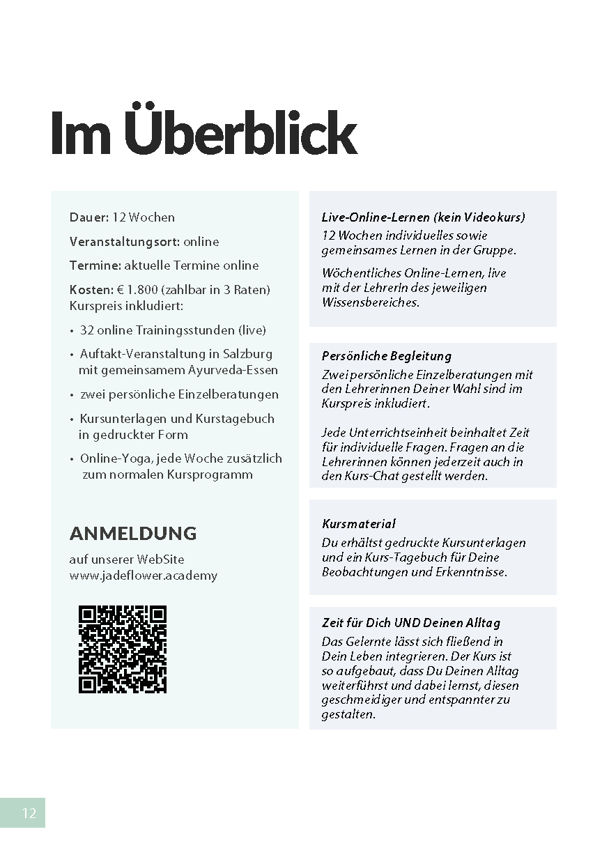 Infomaterial Frühlings-Akademie 2024