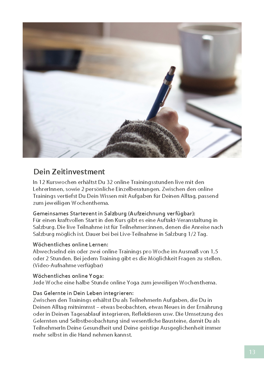 Infomaterial Frühlings-Akademie 2024