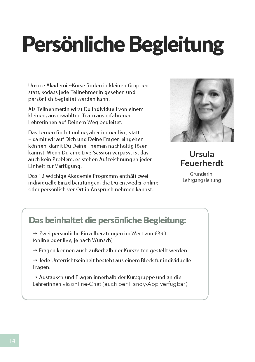 Infomaterial Frühlings-Akademie 2024