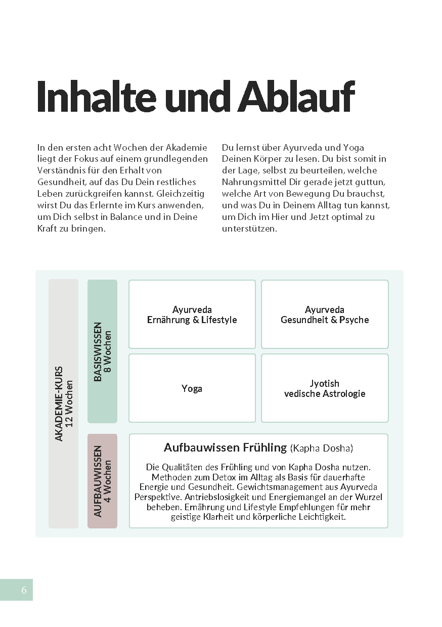 Infomaterial Frühlings-Akademie 2024