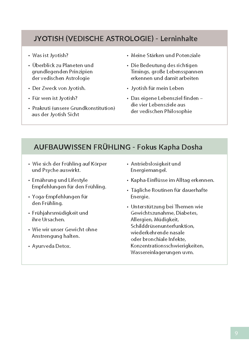 Infomaterial Frühlings-Akademie 2024